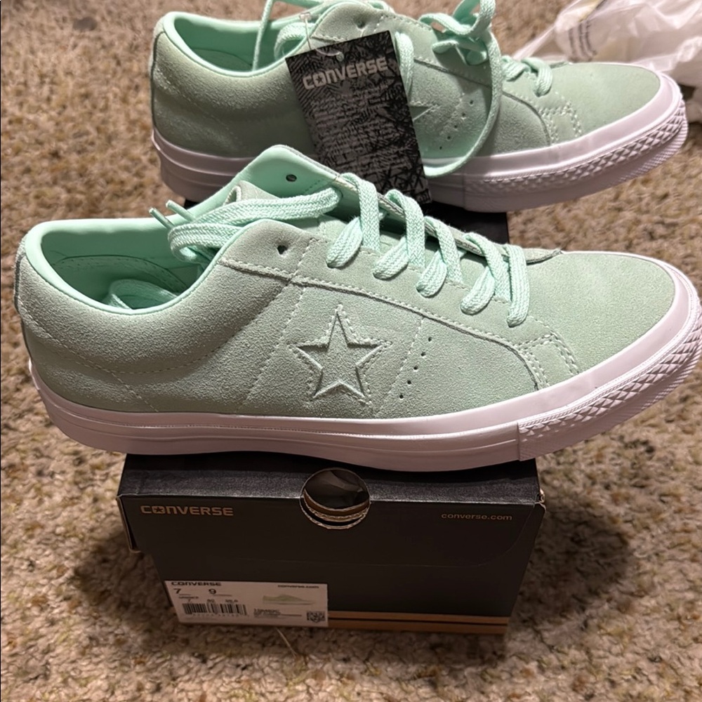 Converse One Star Mint Green NEW